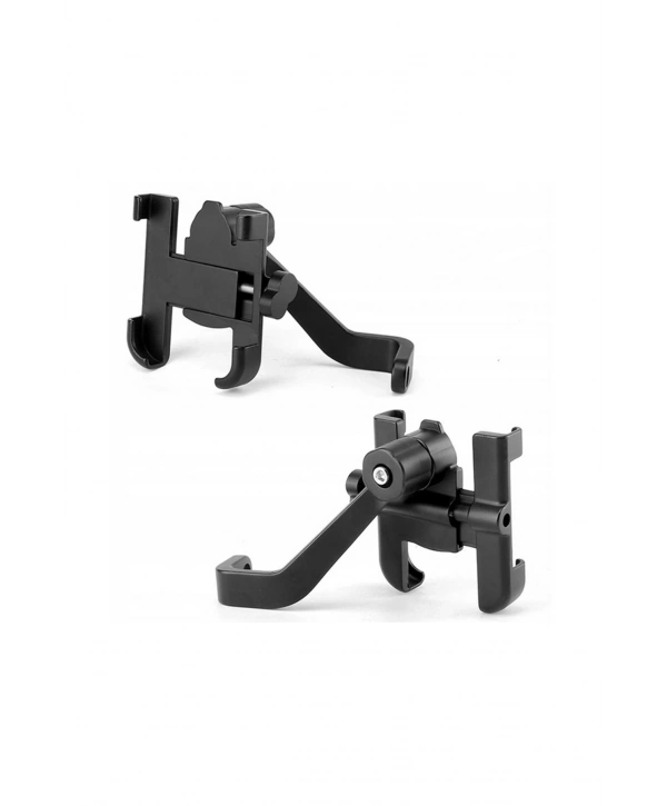 Alüminyum Gövdeli Metal Ayna Bağlantılı Motosiklet Telefon Tutucu 7 İnç Xl