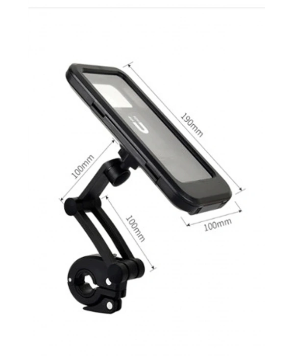 Gidon Bağlantılı Su Geçirmez Mıknatıslı Motorsiklet Telefon Tutucu