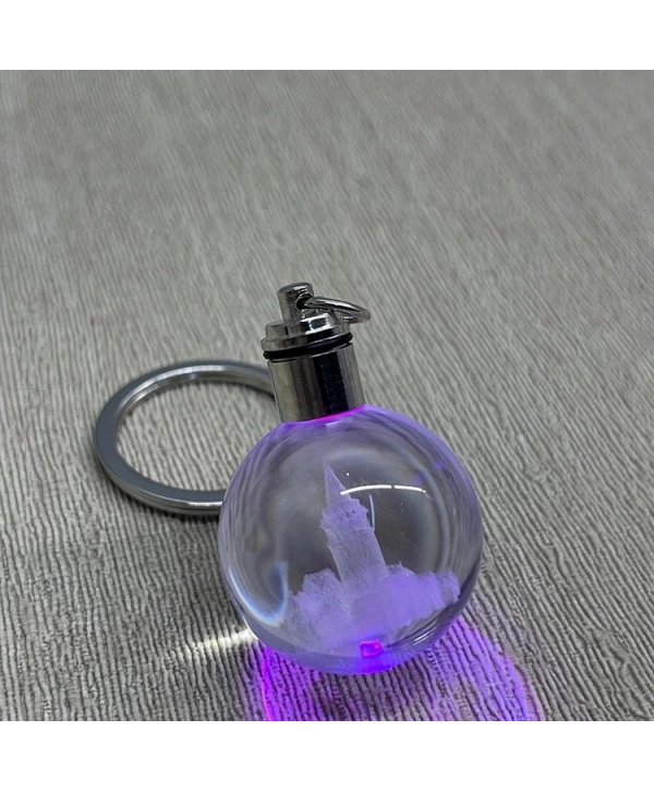Ledli Galata Kulesi Tasarımı Kristal Anahtarlık Alk3780