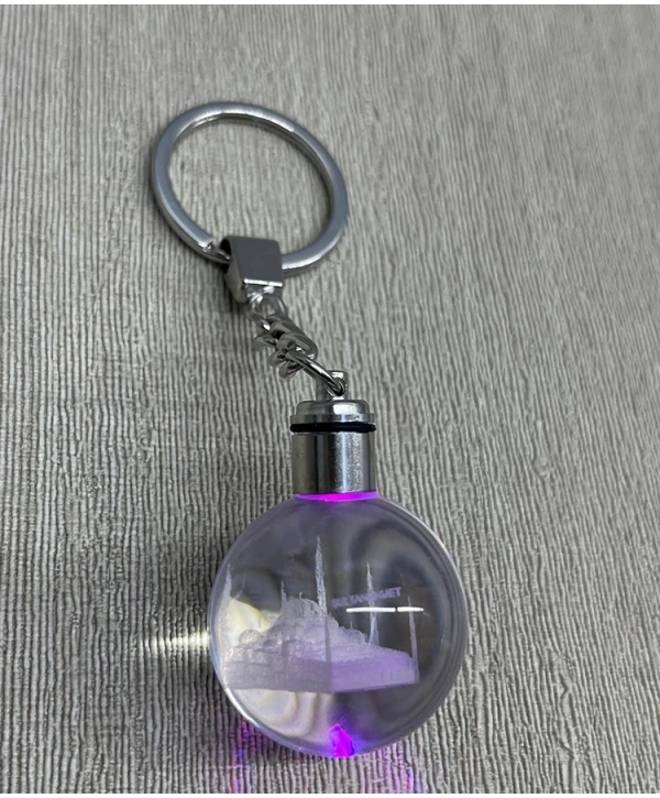 Ledli Sultanahmet Tasarımı Kristal Anahtarlık Alk3804