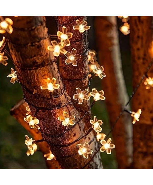 Solar 5m 50 Led Papatya Gün Işığı 8 Fonksiyonlu