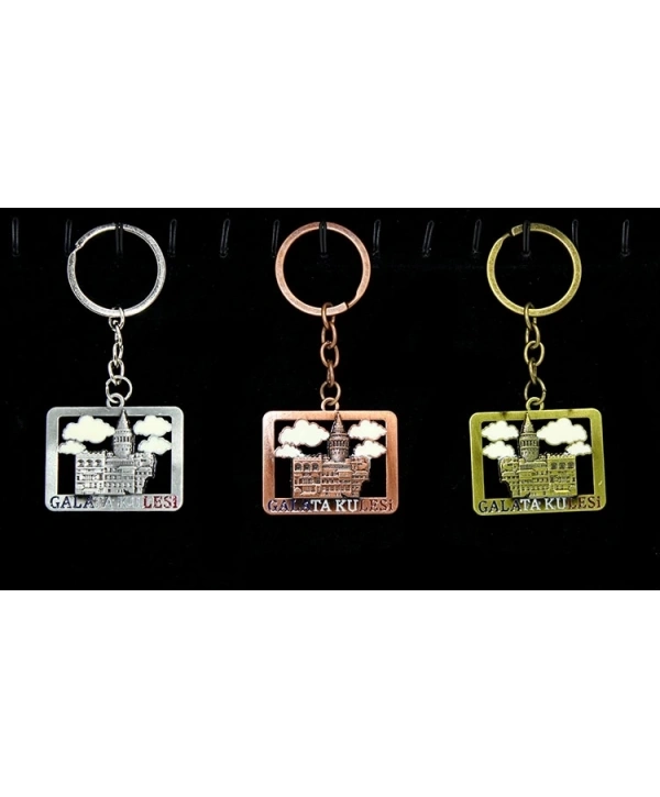 Metal Galata Kulesi Anahtarlık Alk2210