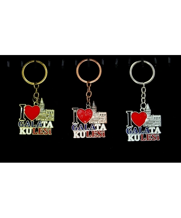 Metal Galata Kulesi Anahtarlık Alk2208