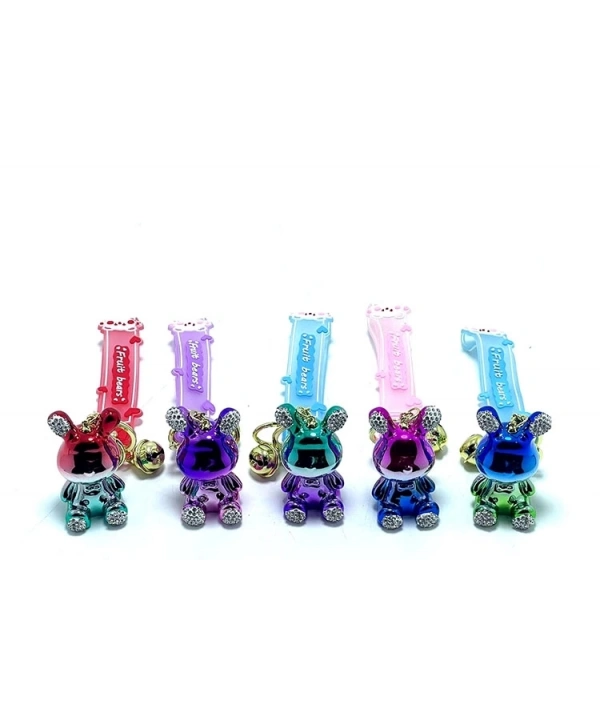 Taşlı Ayıcık Silikon Anahtarlık Alk1702