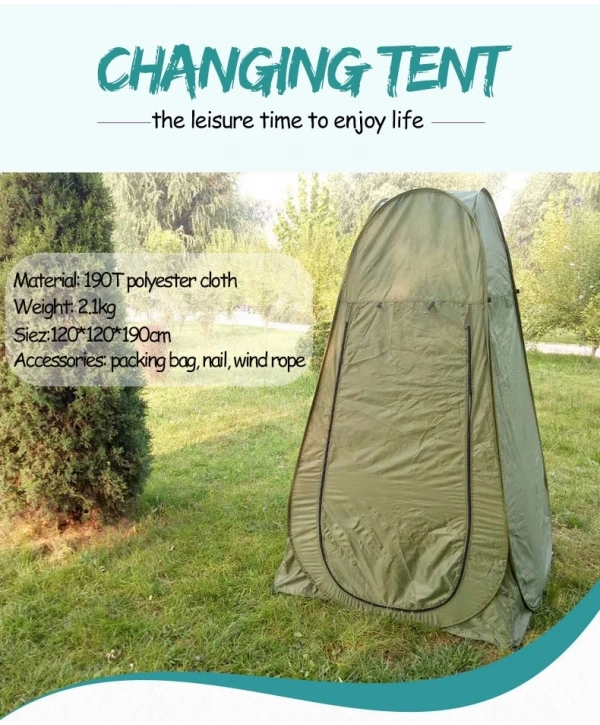 Kamp Alanı Duş Giyinme Wc Çadırı Fotoğrafcı Prova Kabini 190x120x120