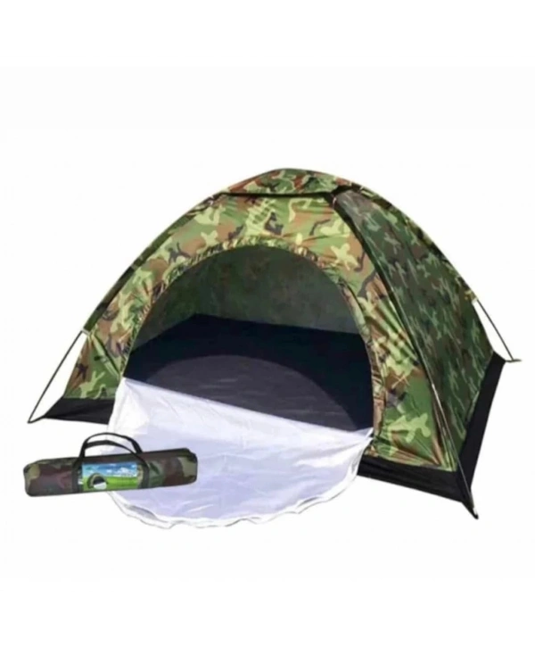 4 Kişilik Kamuflaj Desenli Kolay Kurulumlu Kamp Çadırı