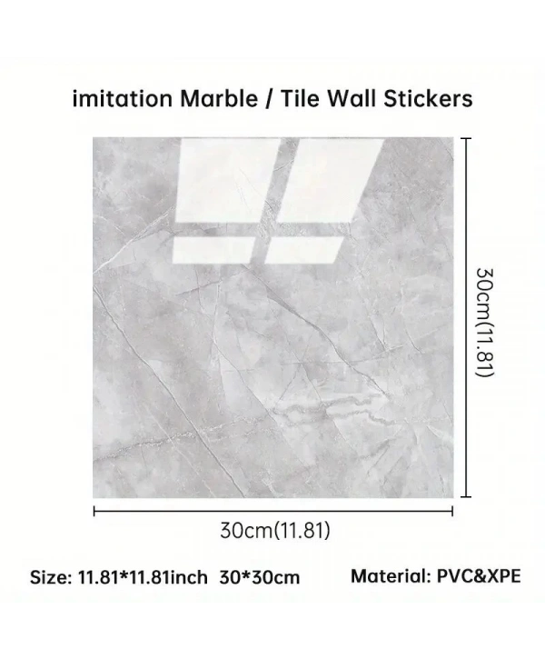 Gri Mermer Desen Du Sticker (30*30)