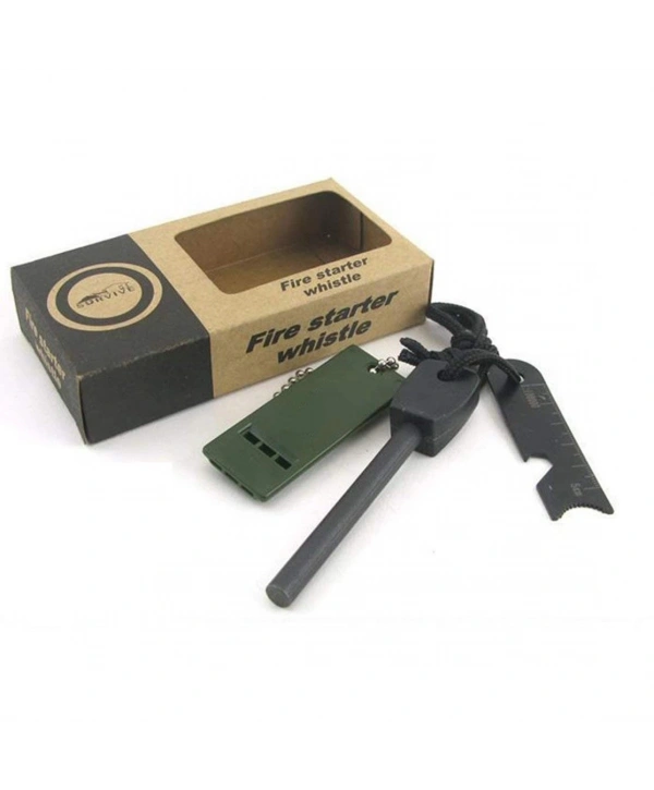 Survive Magnezyum Çubuğu Ateş Başlatıcı Çakmak Taşı