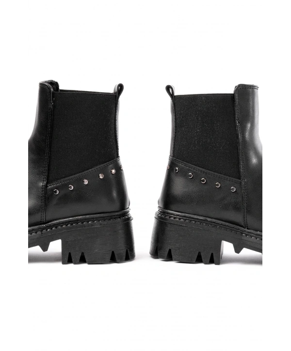 868-2005 Siyah Lastikli Günlük Kadın Bot