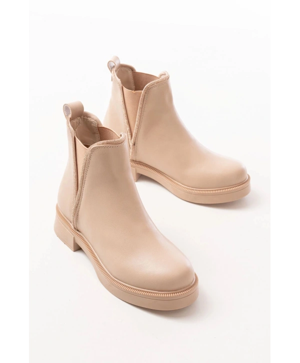 02-02 Nut Taş Aksesuarlı Lastikli Günlük Kadın Bot