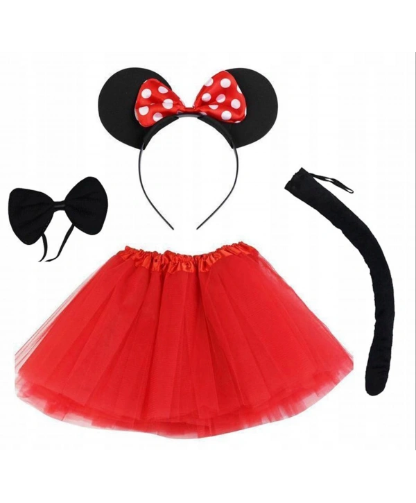 Minnie Mouse Kostüm Seti Etek Taç Kuyruk Papyon Gösteri Seti