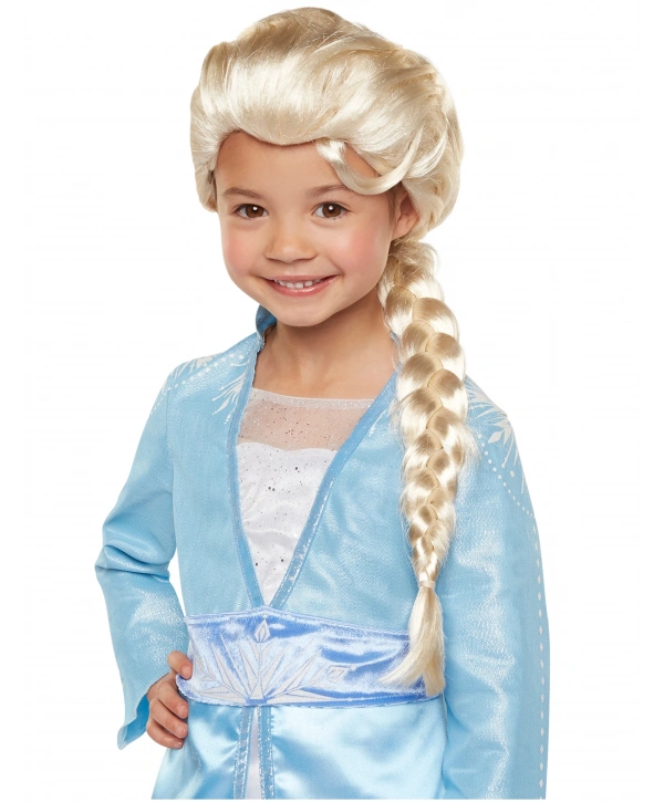 Platin Altın Dore Renk Karlar Ülkesi Elsa Frozen Peruğu Çocuk Boy