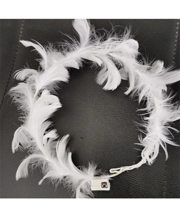 Led Işıklı Rengarenk Yanan 3 Fonksiyonlu Otrişli Parti Tacı Beyaz Renk 12x12 Cm