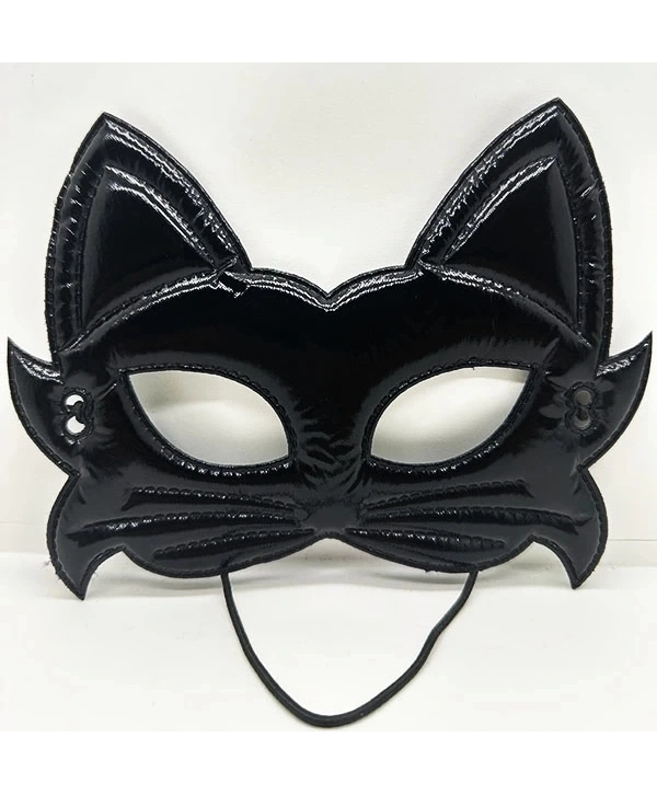 Siyah Renk Kumaş Malzemeden İmal Eva Kedi Maskesi 19x15 Cm
