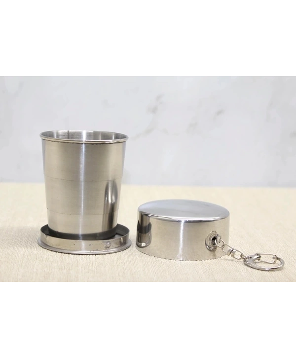 Katlanabilir Tekli Paslanmaz Çelik Shot Bardak Alk3935