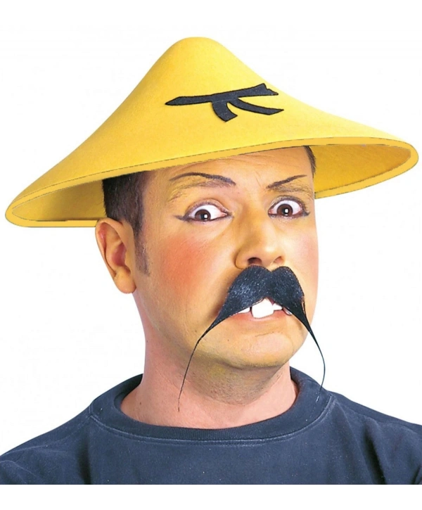 Uzak Doğu Asyalı Çin Japon Şapkası Sarı Renk