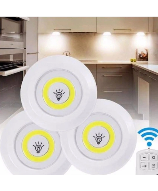 Uzaktan Kumandalı Yapışkanlı Led Spot Lamba Wt-364