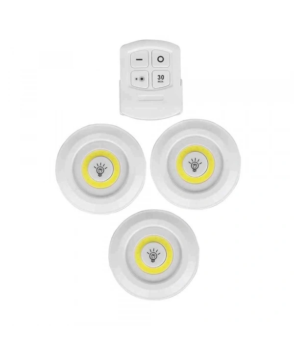 Uzaktan Kumandalı Yapışkanlı Led Spot Lamba Wt-364