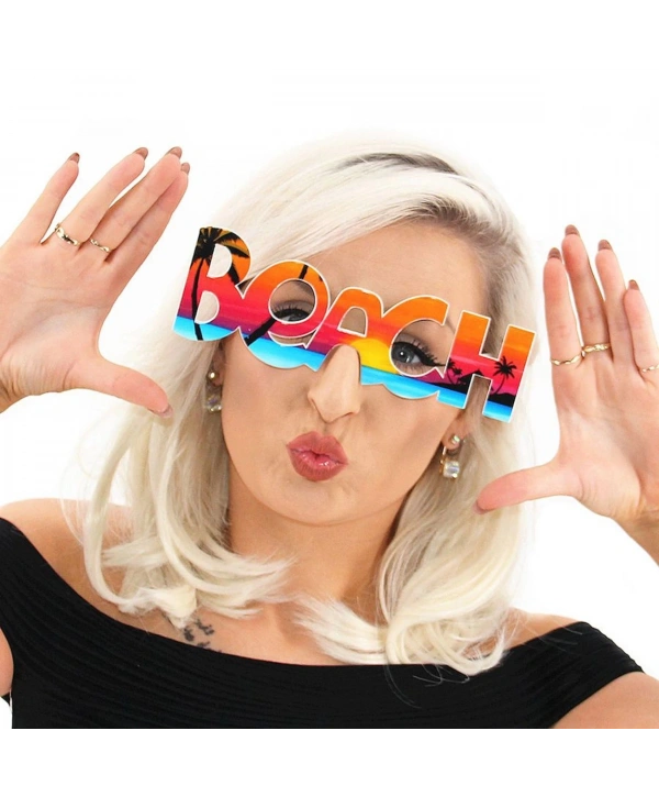 Beach Yazılı Parti Gözlüğü Yaza Merhaba Hawaii Show Gözlüğü 19x6 Cm