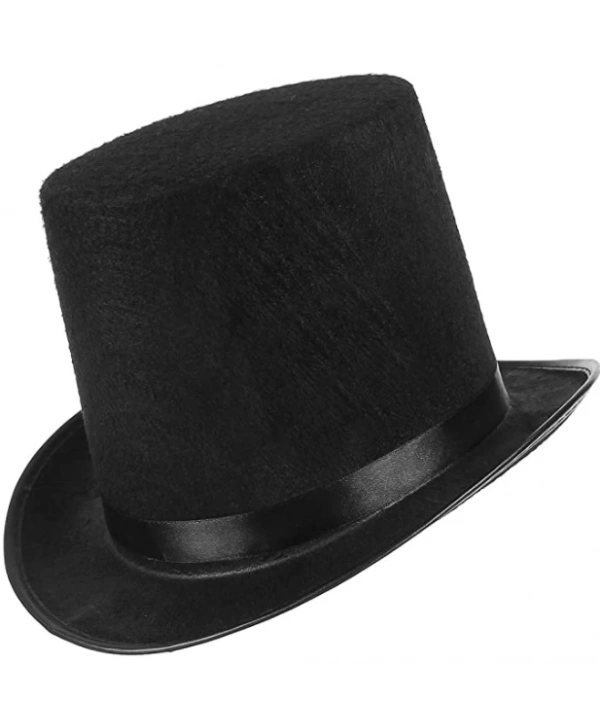 Yetişkinler İçin Siyah Renk Ringmaster Sihirbaz Şapkası Silindir Şapka