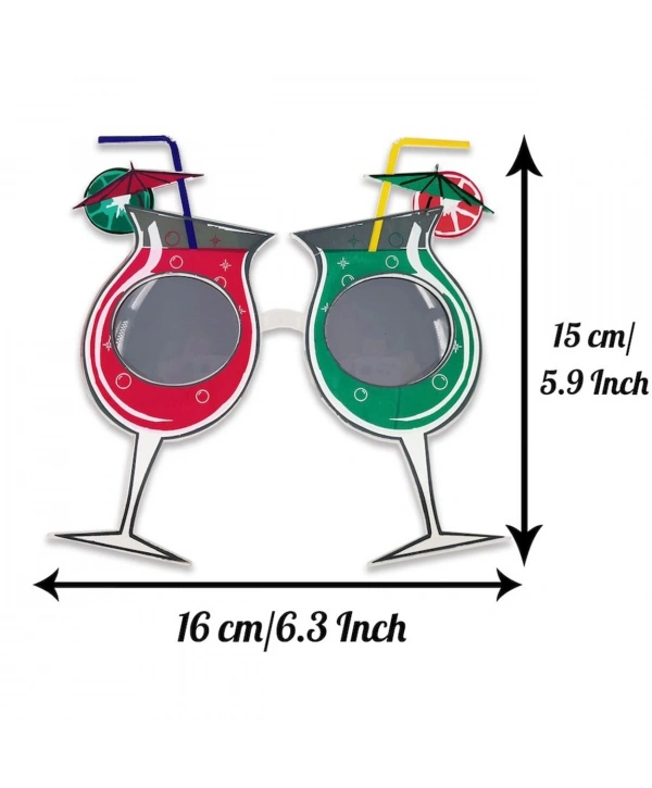 Kokteyl Temalı Hawaii Yaz Partisi Gözlüğü 15x16 Cm