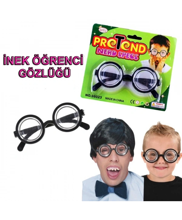 İnek Öğrenci Gözlüğü Şaka Gözlüğü
