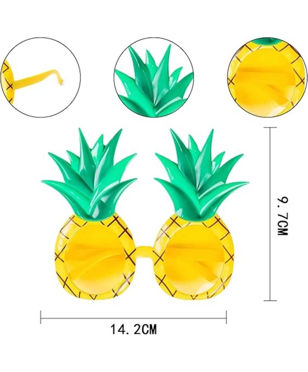 Tropikal Hawaii Ananas Şekilli Parti Gözlüğü 9.5 X 14 Cm