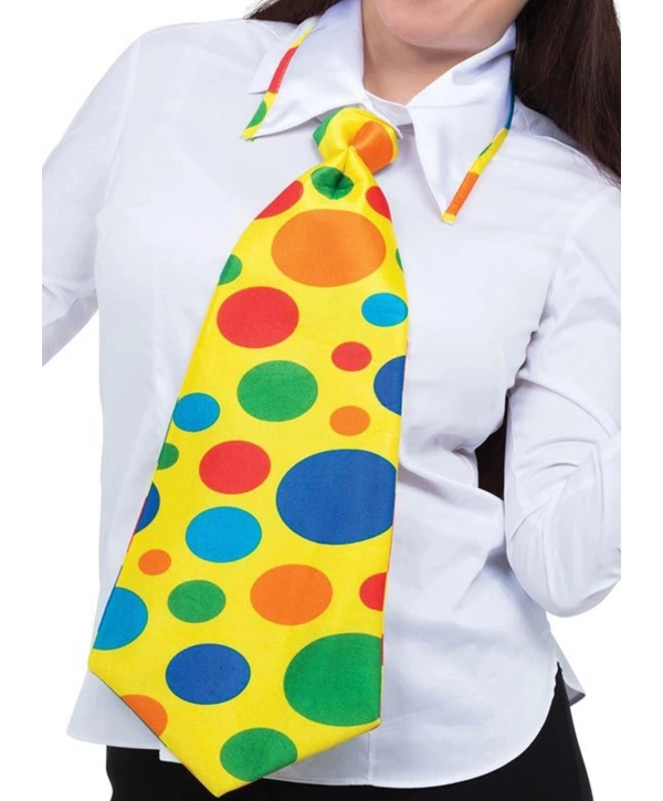 Palyaço Kravatı Lastikli Geniş Kesim 17x37 Cm