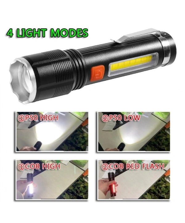 Baretta Br-85 Xhp50 Led 5 Fonksiyonlu Şarjlı El Feneri