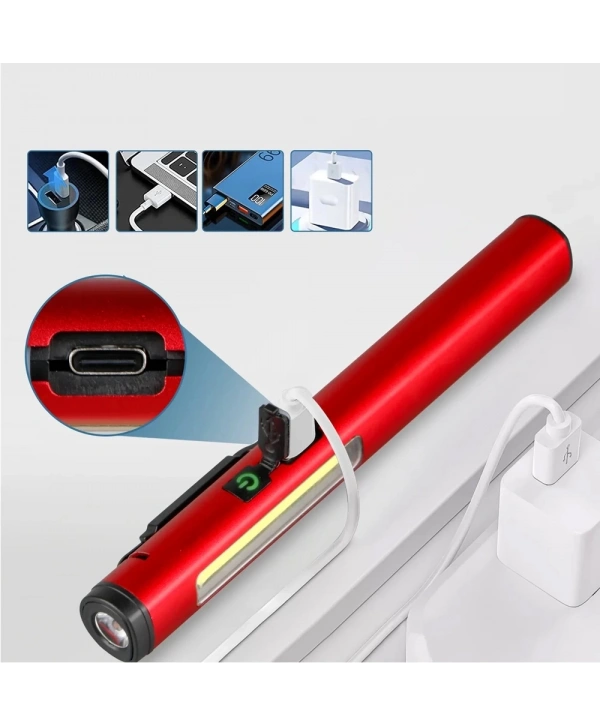 Şarjlı Mıknatıslı Çalışma Lambası Cep Feneri  Wt-307-s