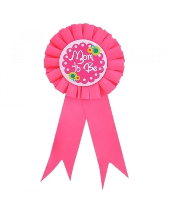 Mom To Be Yazılı Rozet Pembe Renk