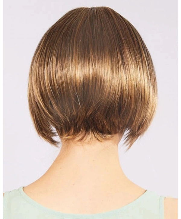 Açık Kahverengi Küt Parti Peruk Küt Saç