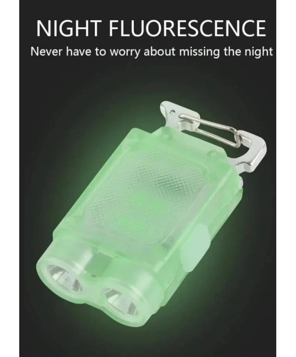 V15 Edc El Feneri 1200lm Anahtarlık Işık Tip-c Şarj Edilebilir Taşınabilir Mini Torch Mıknatıs Klips Ile Kamp Cep Fener