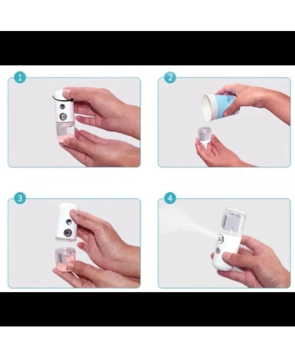Şarjlı Mini Yüz Nemlendirici Dezenfektan Cihazı Mist Sprayer