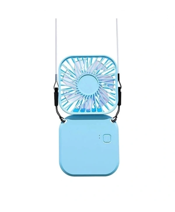 El Fanı Mini Masaüstü Ve Boyun Askılı Fan Portatif Şarjlı 3 Kademeli Vantilatör Soğutucu
