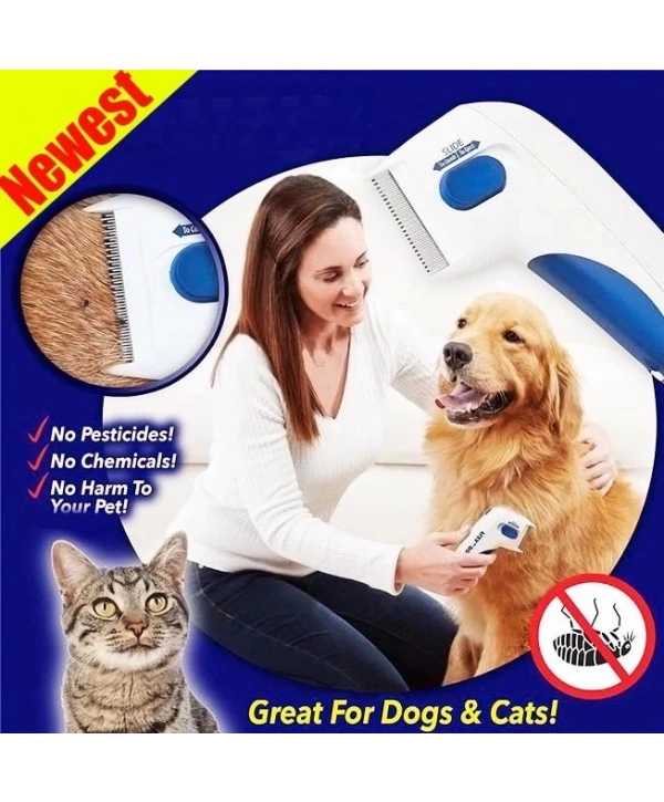 Flea Doctor Kedi Ve Köpekler İçin Pilli Pire Tarağı