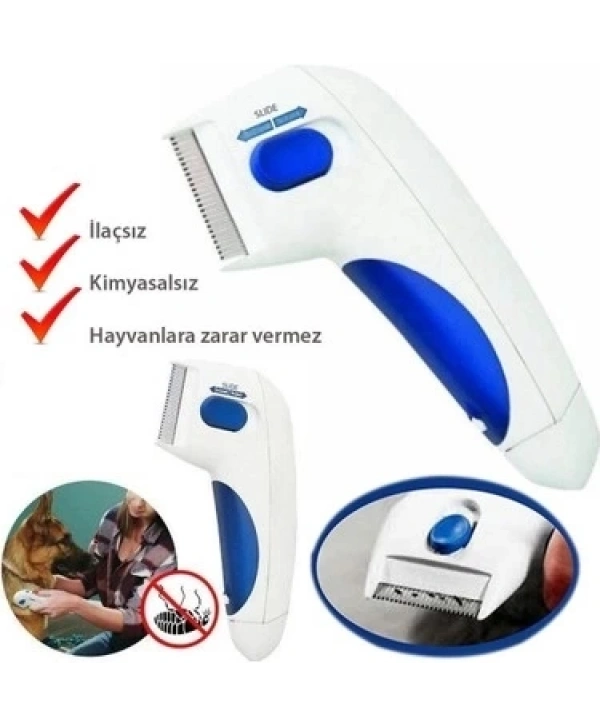 Flea Doctor Kedi Ve Köpekler İçin Pilli Pire Tarağı