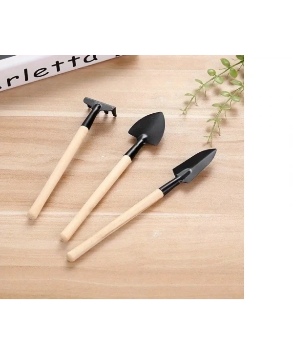 Mini Kazma Kürek Tırmık Seti - Portatif