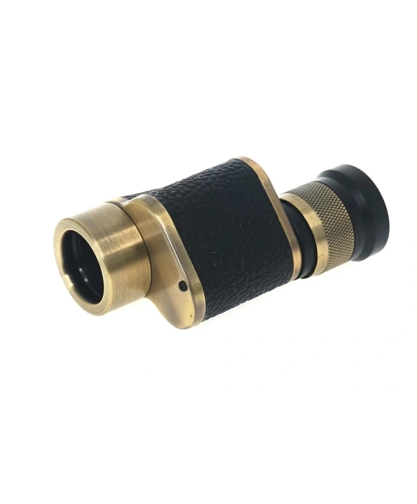 6x24  Baıgısh, Askeri Tarzi Pirinç Ve Deri Kaplamalı, Deri Çantalı Monocular Dürbün Sarı