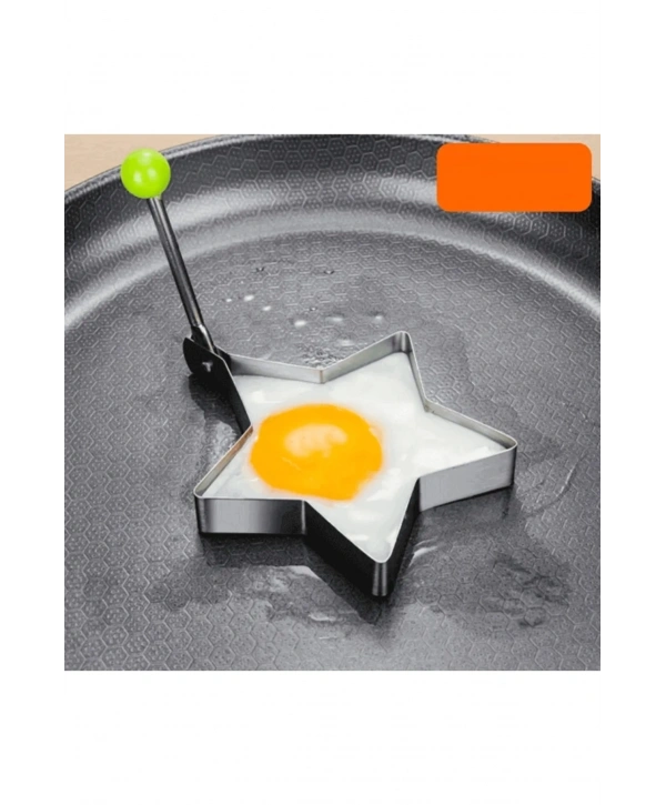 Metalik Yıldız Şeklinde Metal Omlet Yumurta Ve Krep Kalıpları