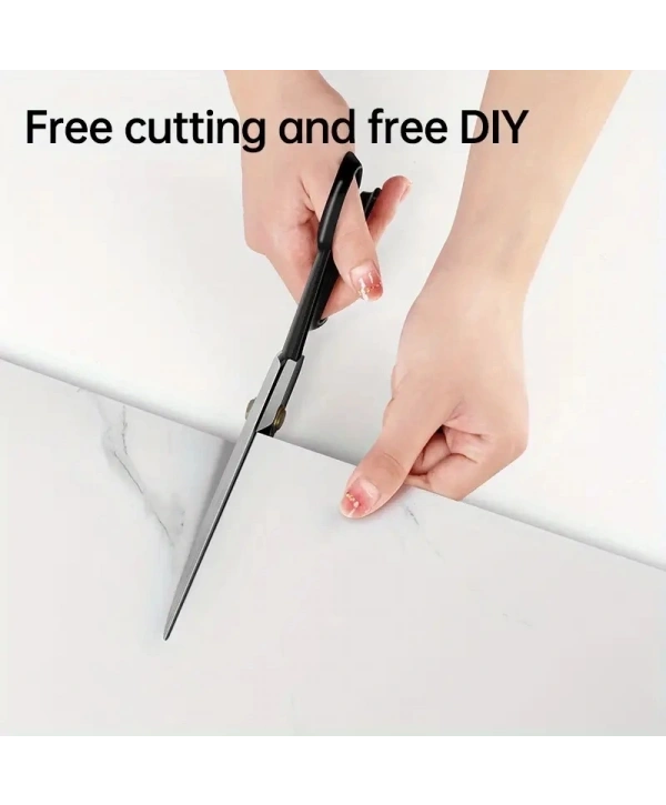 Vinil Beyaz Mermer Desenli Alüminyum Plastik Duvar Sticker