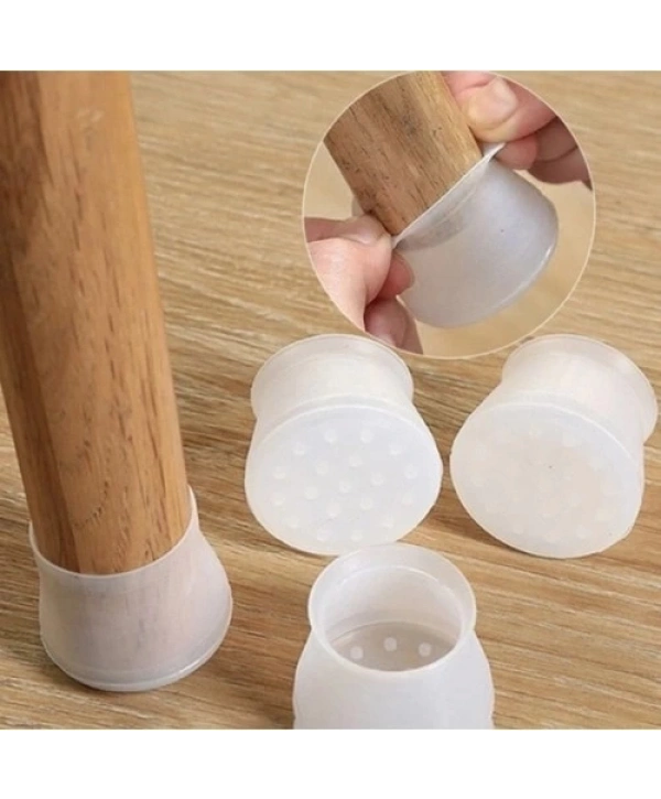 Masa Ve Sandalye Ayak Koruyucu Silikon 12 Adet