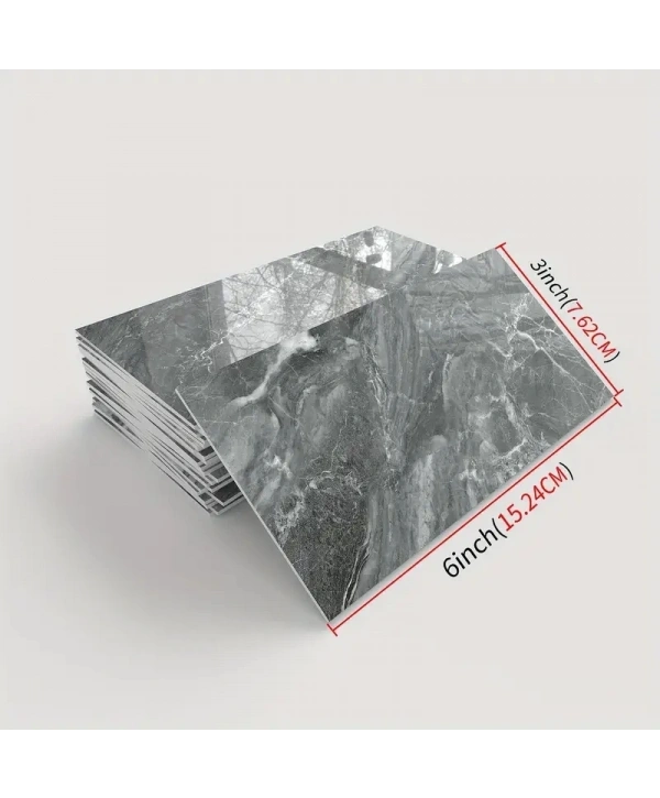 Gri Mermer Desenli Alüminyum Plastik Duvar Sticker
