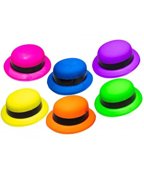 Neon Partisi Turuncu Renk Melon Plastik Parti Şapkası