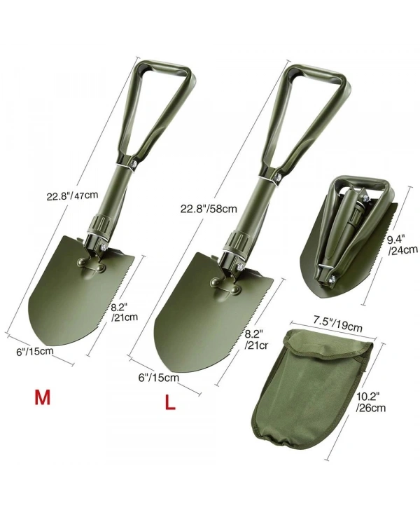 Profesyonel Portatif Katlanabilir Kürek ( Orta Boy 59 Cm )