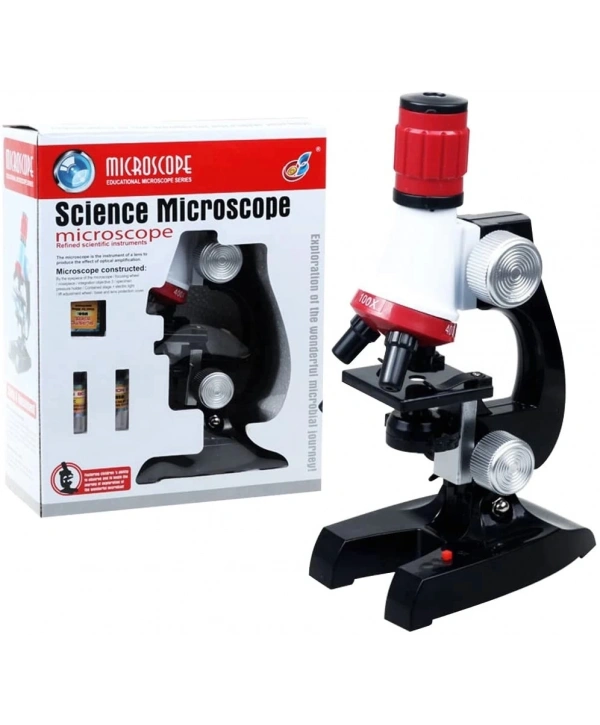 Eğitici Mikroskop Kiti Zoom Led Işıklı 100x 400x 1200x St1200x