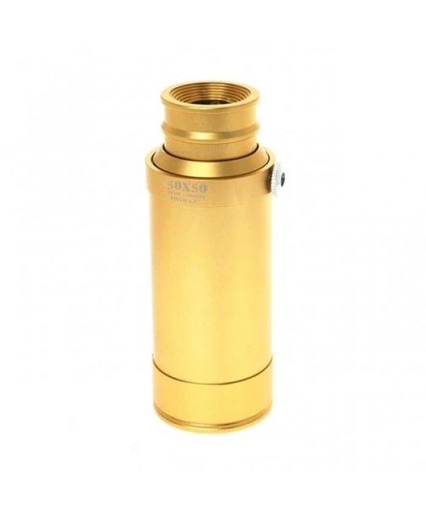 50x50 Panda Metal Gövde Tek Gözle Büyük Mercek Korsan Dürbün Gold