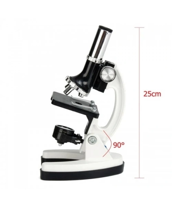 Mikroskop Taşınabilir Set 28 Parça Eğitim Mikroskop Kiti 300x 600x Ve 1200x Çocuklara