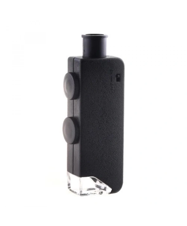 Mini 60x 100x Zoom Lens Odak Takı Led Cep Mikroskop Büyüteç