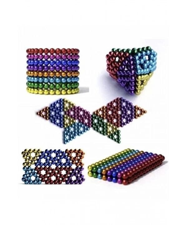 Sihirli Manyetik Toplar Dyum Mıknatıs Küp Bilye 216 Adet Cube Küp Dymium